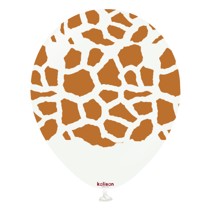 R12 - Safari Giraffe - White - Print caramel - Kalisan (25)