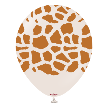 R12 - Safari Giraffe - White sand - Print caramel - Kalisan (25)