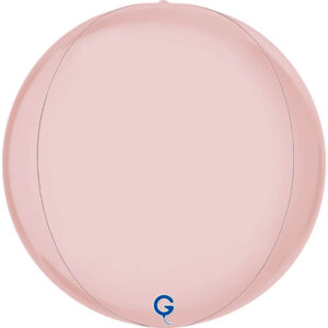 Globe 15inc Satin Pastel Pink 4D