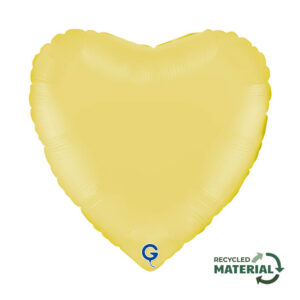 Heart 18inc Matte Yellow