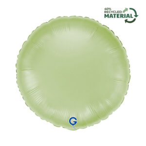 Round 18inc Satin Olive Green