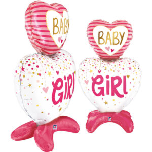 Standups Baby Girl Hearts