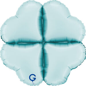 Base Hearts Medium 16inc Satin Pastel Blue