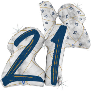 Marble Mate Numbers 21 Blue
