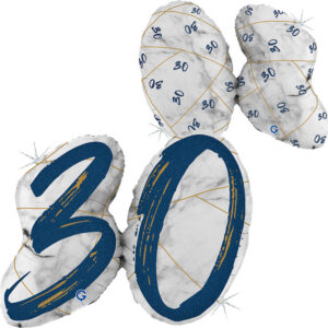Marble Mate Numbers 30 Blue