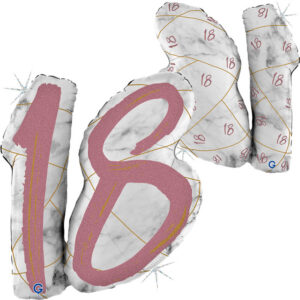 Marble Mate Numbers 18 Rose Gold