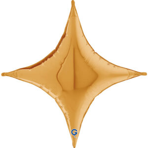Deco-Concave Cross Gold 18"