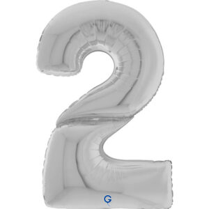 Number 2 Silver 64inc
