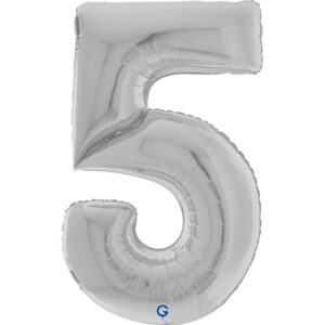 Number 5 Silver 64inc