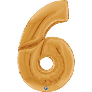 Number 6 Gold 64inc