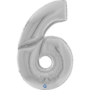 Number 6 Silver 64inc
