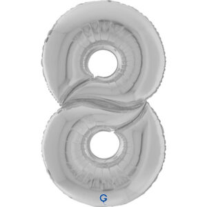 Number 8 Silver 64inc
