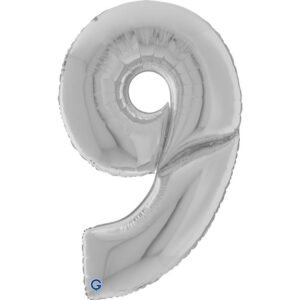 Number 9 Silver 64inc