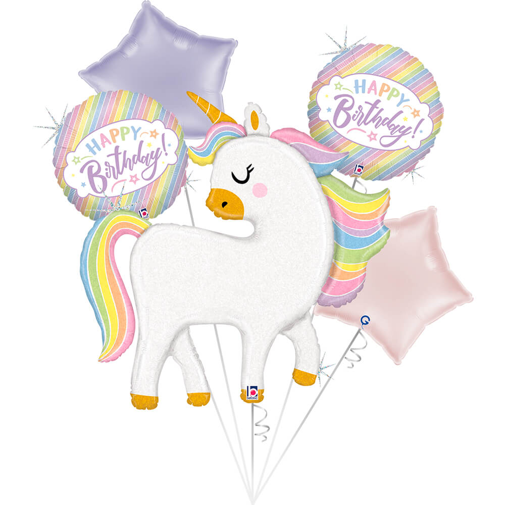 Set Glitter Pastel Unicorn