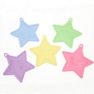 Assorted Pastel Star Shape Weights (overdoos 1000 (20x50))