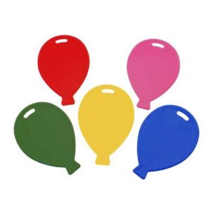 Assorted Primary Balloon Shape Balloon Weights (overdoos 1000 (20x50))