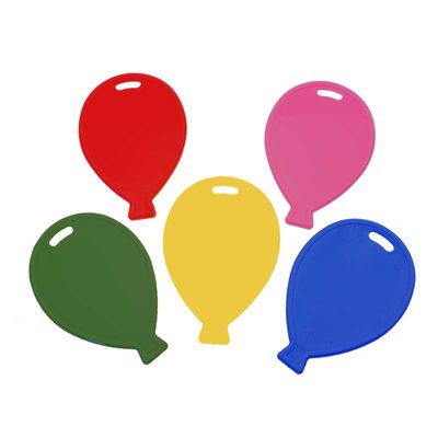 Assorted Primary Balloon Shape Balloon Weights (overdoos 1000 (20x50))