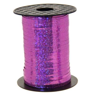 Baby Pink Holographic Curling Ribbon (doos 5 rollen)