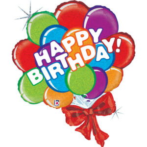Birthday Balloon Bow