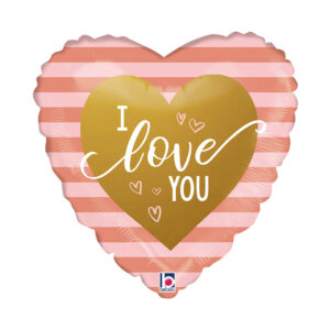 H18 Rose Gold Stripe I Love U