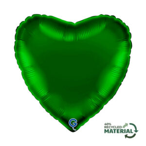 Heart 18inc Dark Green