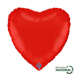 Heart 18inc Matte Red