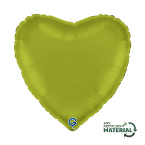 Heart 18inc Satin Matcha Latte