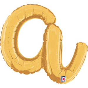 Letter A Script Gold