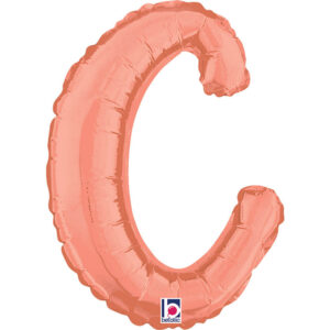 Letter C Script Rose Gold