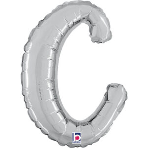 Letter C Script Silver