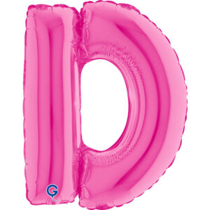 Letter D Fuxia 14inc