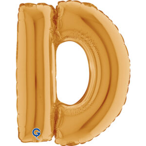 Letter D Gold 14inc