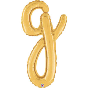 Letter G Script Gold