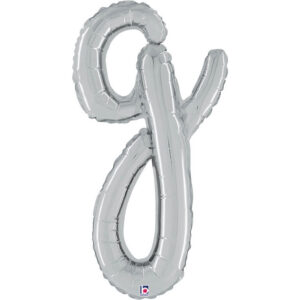 Letter G Script Silver
