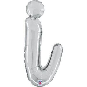 Letter I Script Silver