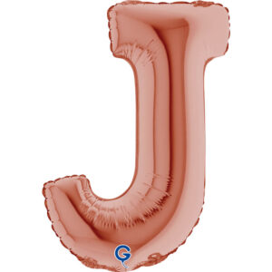Letter J Rose Gold 14inc