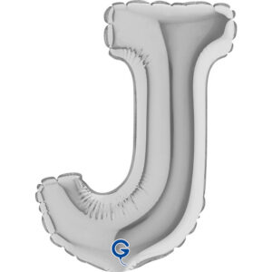 Letter J Silver 07inc