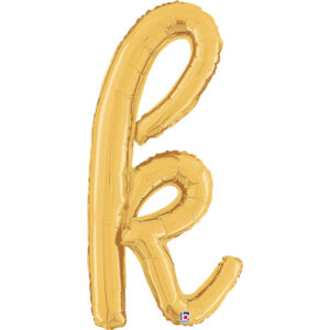 Letter K Script Gold