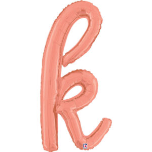 Letter K Script Rose Gold