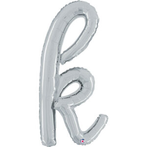 Letter K Script Silver