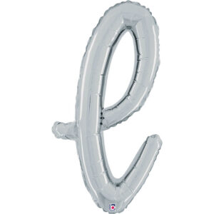 Letter L Script Silver
