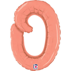 Letter O Script Rose Gold