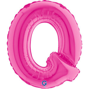 Letter Q Fuxia 14inc