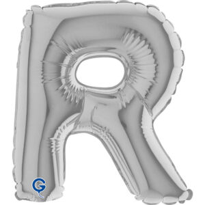 Letter R Silver 07inc