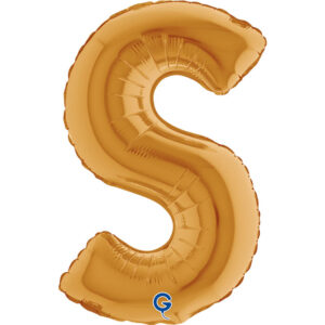 Letter S Gold 14inc