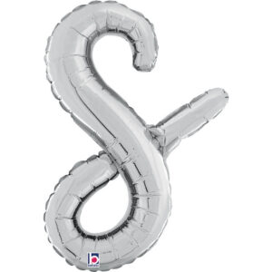 Letter S Script Silver