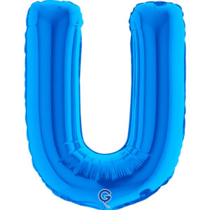 Letter U Blue 14inc