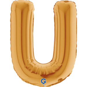 Letter U Gold 14inc