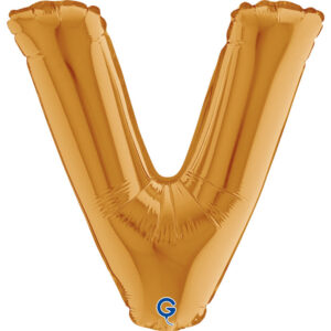 Letter V Gold 14inc