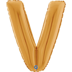 Letter V Gold 26inc